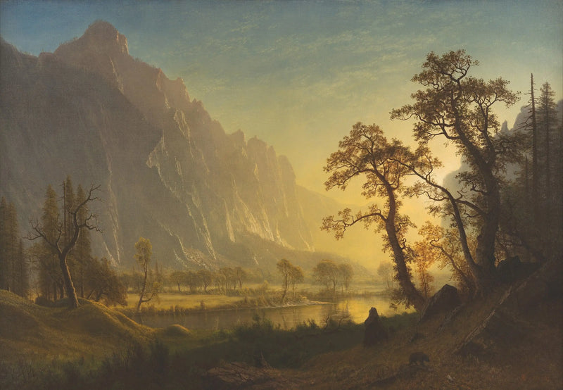 Amanecer, valle de Yosemite - Albert Bierstadt