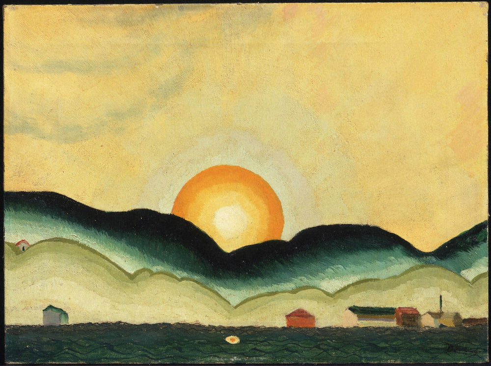 Lever du soleil, port de Northport - Arthur Dove image 1 copie de tableau peinte à la main