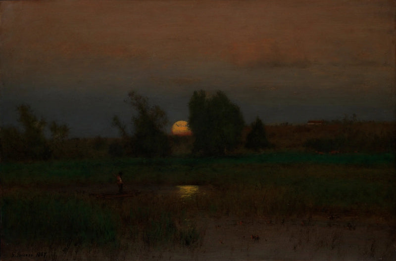 Levantar la luna - George Inness