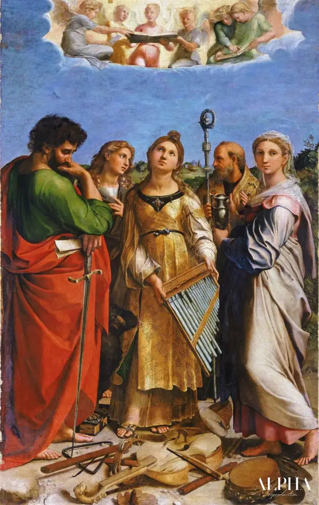 L'Extase de sainte Cécile - Raphaël (peintre) - Reproductions de tableaux et peintures haut de gamme