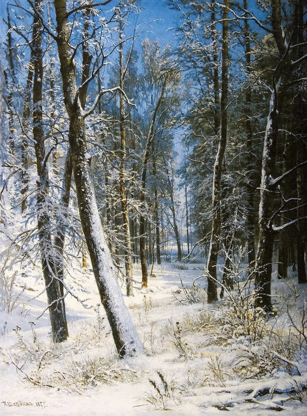 L’hiver dans la forêt (Gel) - Ivan Chichkine - Alpha Reproduction