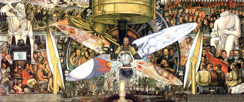 El hombre, controlador del universo - Diego Rivera