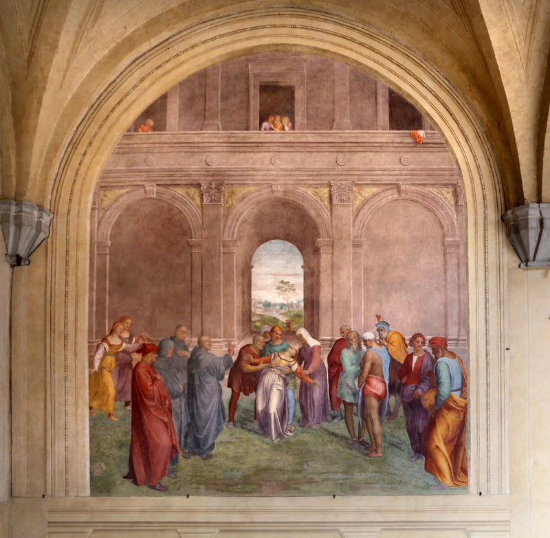 Liberación de la mujer poseída por el diablo - Andrea del Sarto