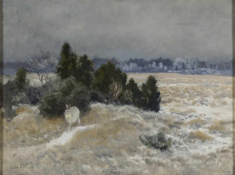 Liebre de invierno - Bruno Liljefors