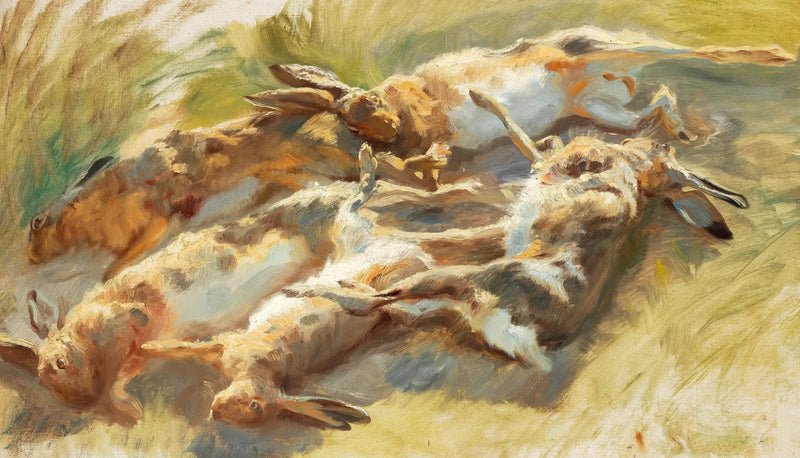 Liebre abatida. - Peder Severin Krøyer