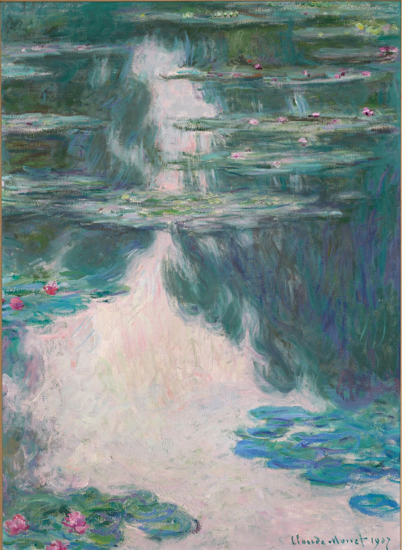 Nenúfares, clima gris W1708 - Claude Monet