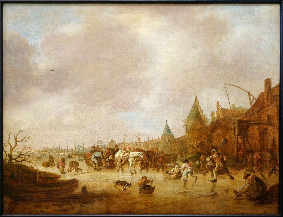 Paysage d’hiver avec patineurs - Isaac van Ostade
