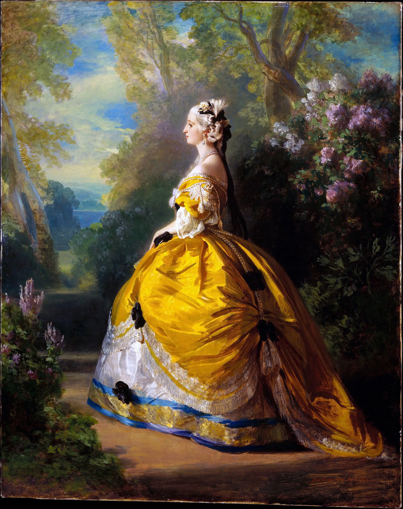 La emperatriz Eugenia en la Marie-Antoinette - Franz Xaver Winterhalter