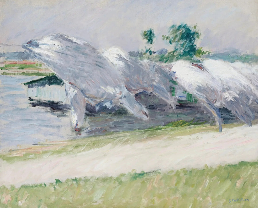 Paño de secado, Petit Gennevilliers - Gustave Caillebotte