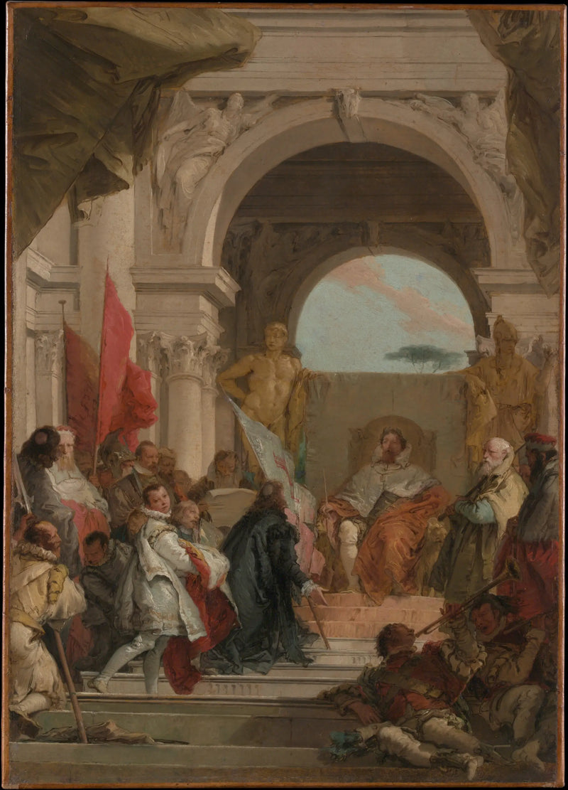 La investidura del obispo Harold como duque de Franconia - Giovanni Battista Tiepolo