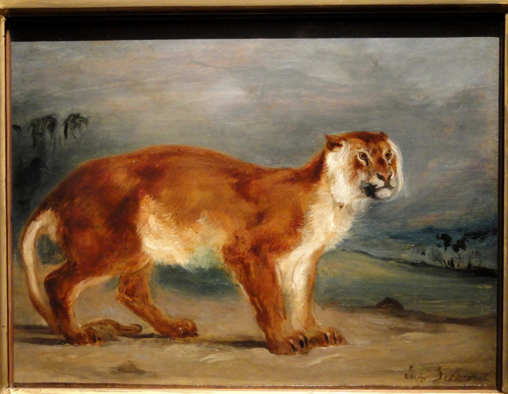 Lionne - Eugène Delacroix image 1 reproduction réalisée par Alpha Reproduction