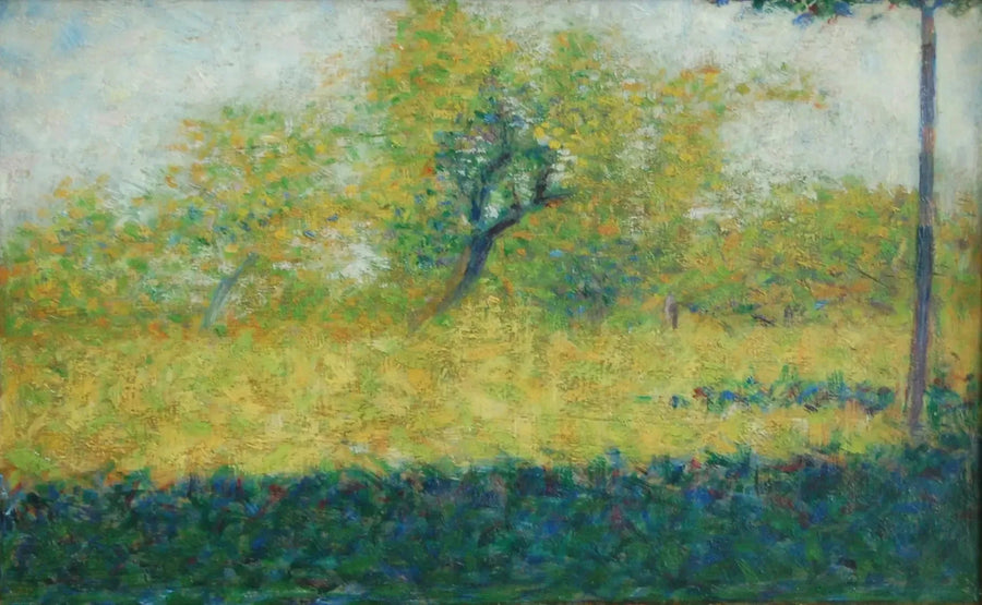 Borde de madera en primavera - Georges Seurat