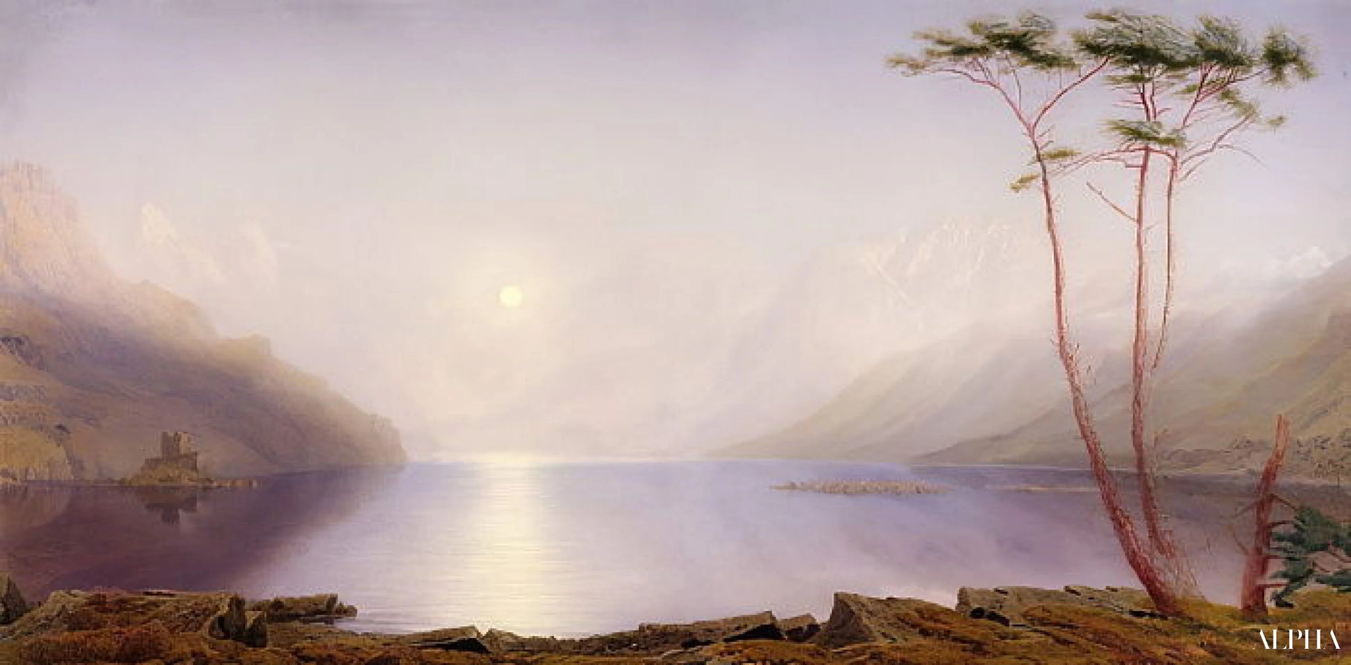 Loch Duich clair de lune d'été - William Turner - Reproductions de tableaux et peintures haut de gamme