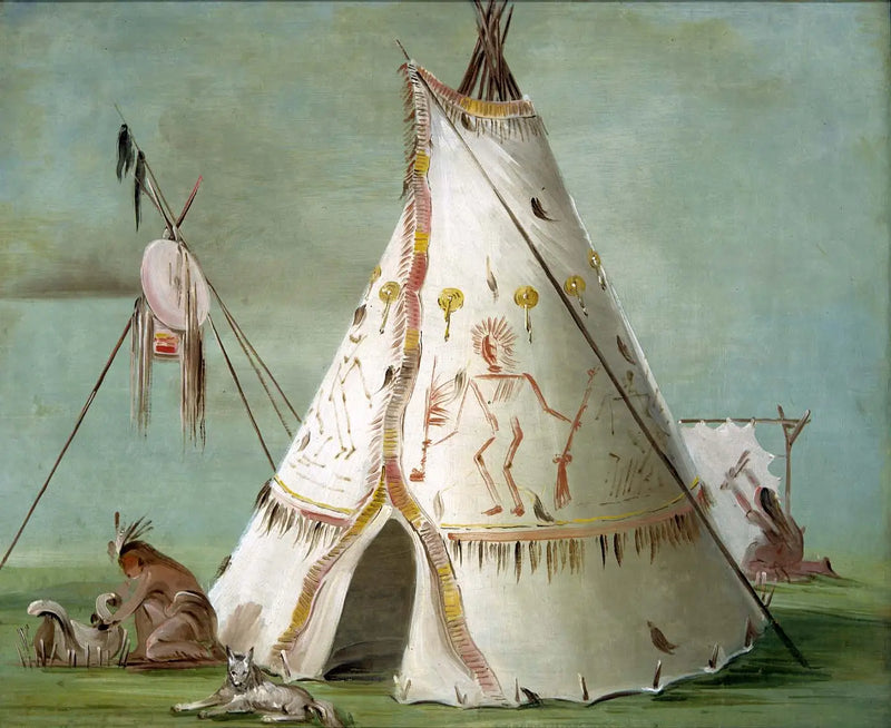 Logia de los Cuervos de las Veinticinco Pieles de Búfalo - George Catlin