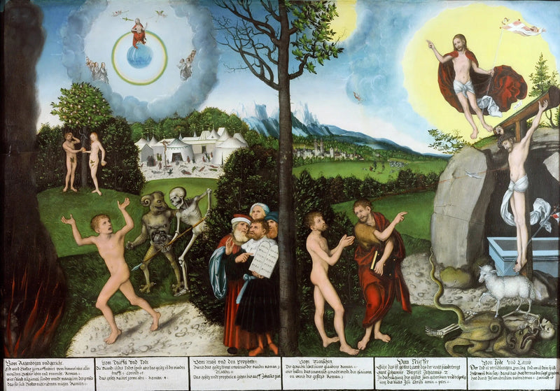 Ley y Evangelio - Lucas Cranach el Viejo