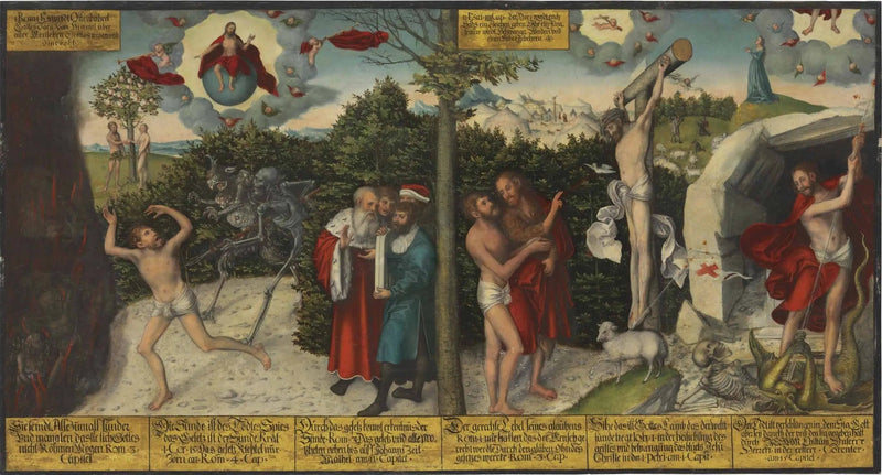 Ley y gracia - Lucas Cranach el Viejo