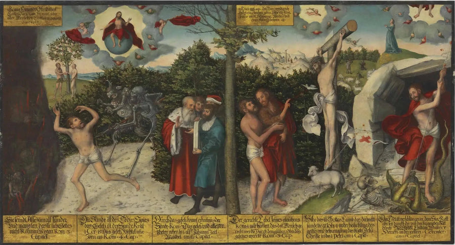 Ley y gracia - Lucas Cranach el Viejo