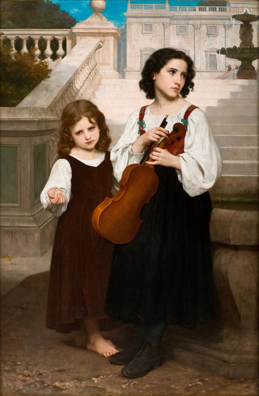 Lejos del país - Bouguereau