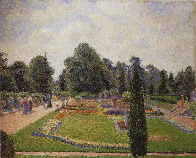 Londres. Jardín de Kew, avenida de la gran invernadero - Camille Pissarro