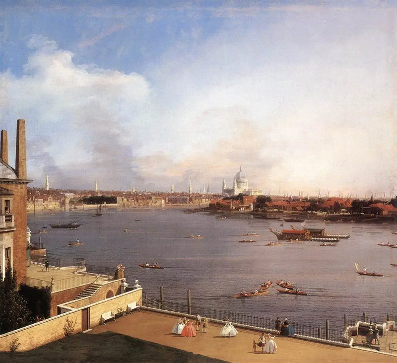 Londres: el Támesis y la City de Londres desde Richmond House - Canaletto