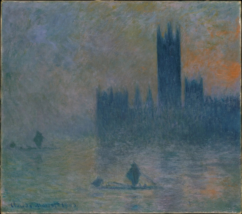 Londres, el Parlamento (Efecto de niebla) - Claude Monet