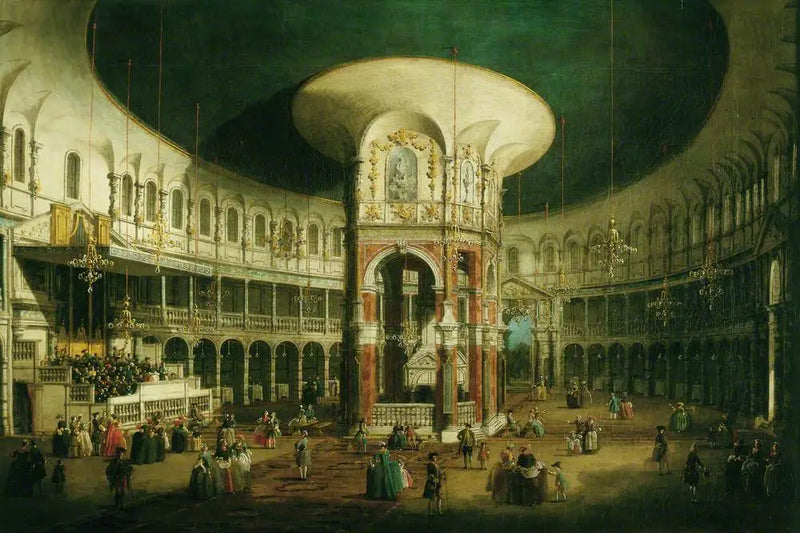 Londres : El interior de La Rotonda de Ranelagh - Canaletto