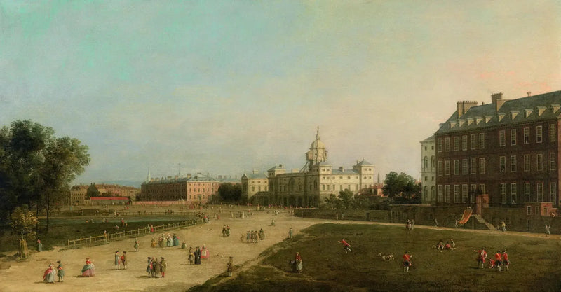 Londres : Nuevos Guardias a Caballo desde St James's Park - Canaletto