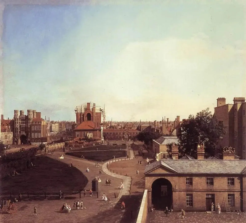 Londres: Whitehall y el Privy Garden desde Richmond House - Canaletto