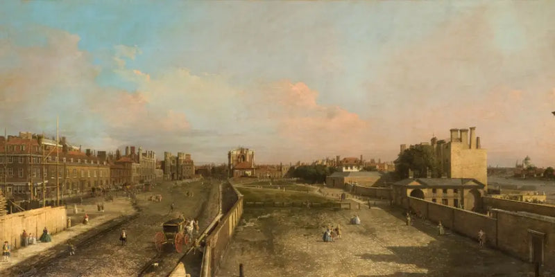 Londres : Whitehall y el Privy Garden, vista hacia el norte - Canaletto