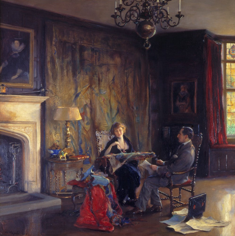 Lord y Lady Lee de Fareham en la Gran Sala de Damas - Philip de La��szlo��