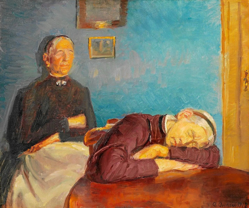 Cuando el trabajo del día está terminado – Anna Ancher
