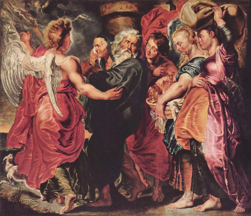 Lote y su familia huyendo de Sodoma - Peter Paul Rubens