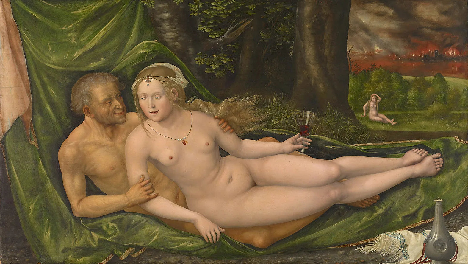 Lot et ses filles - Albrecht Altdorfer image 1 copie peinte à la main à l’huile