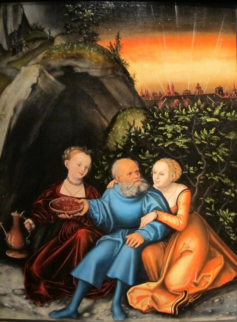 Lote y sus hijas - Lucas Cranach el Viejo