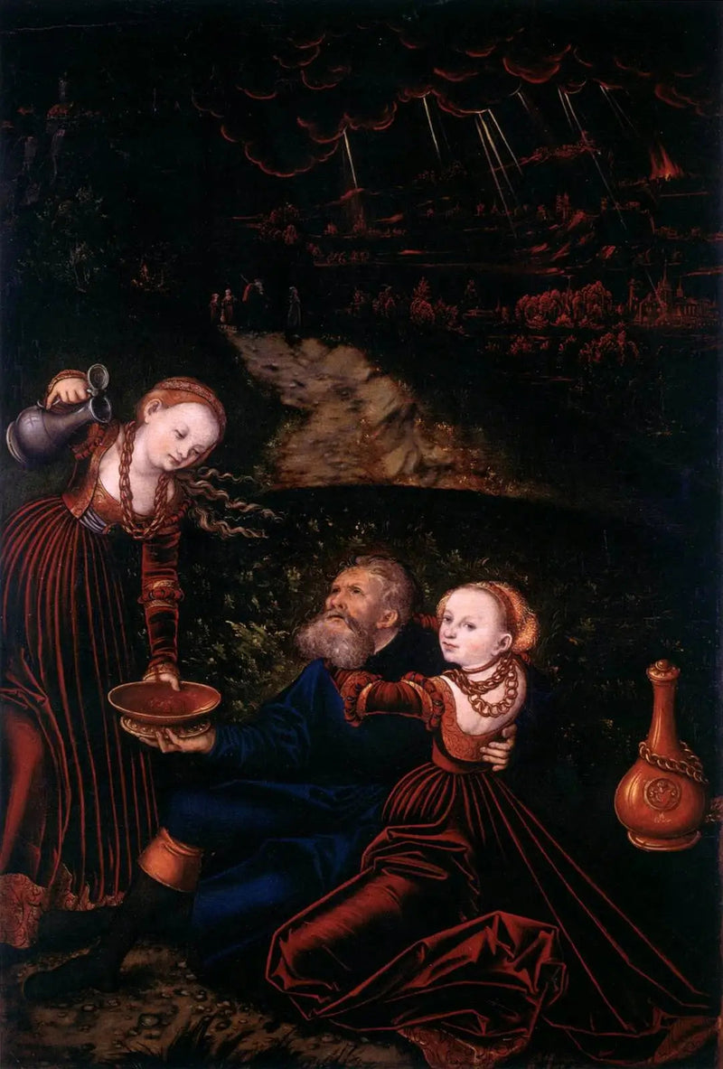 Lote y sus hijas - Lucas Cranach el Viejo