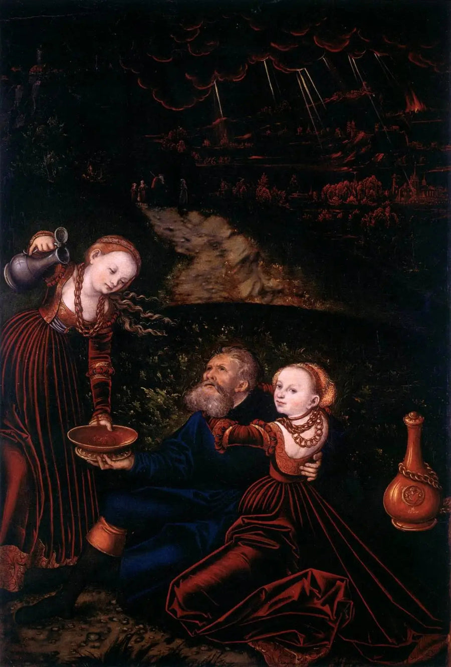 Lote y sus hijas - Lucas Cranach el Viejo