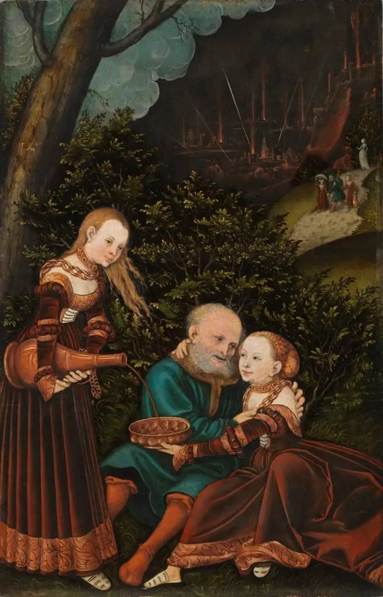 Lote y sus hijas - Lucas Cranach el Viejo