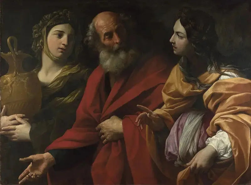 Lote y sus hijas abandonando Sodoma - Guido Reni