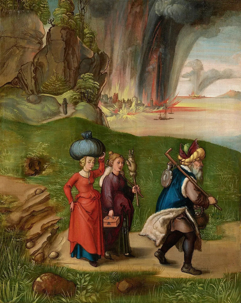 Lot y sus hijas [revers] - Albrecht Dürer