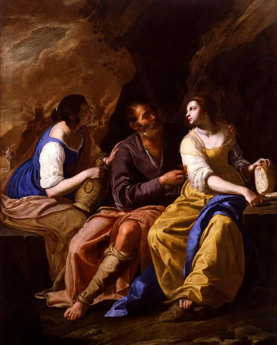 Loth y sus hijas - Artemisia Gentileschi