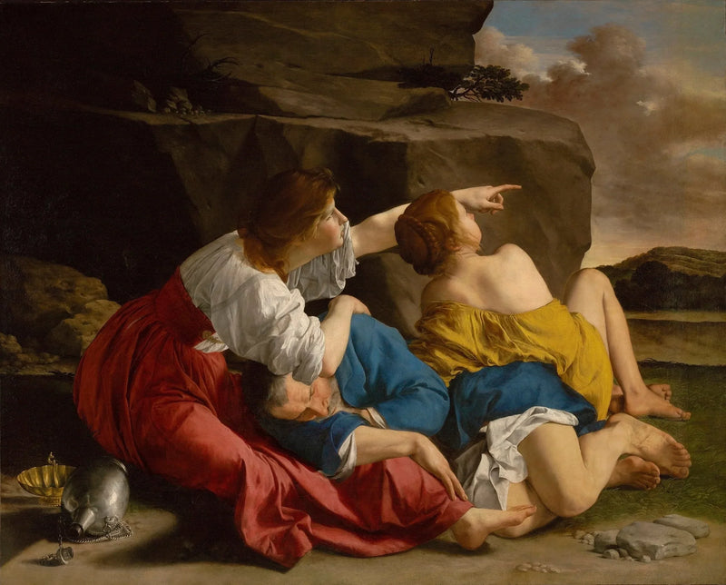 Loth y sus hijas - Orazio Gentileschi
