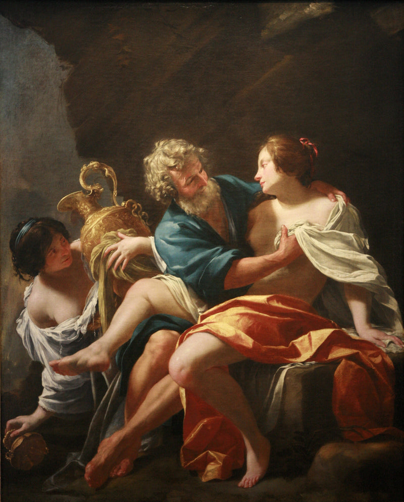 Loth y sus hijas - Simon Vouet