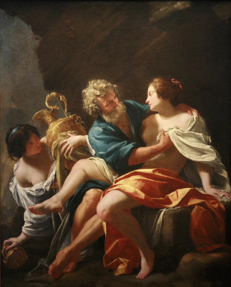 Loth y sus hijas - Simon Vouet
