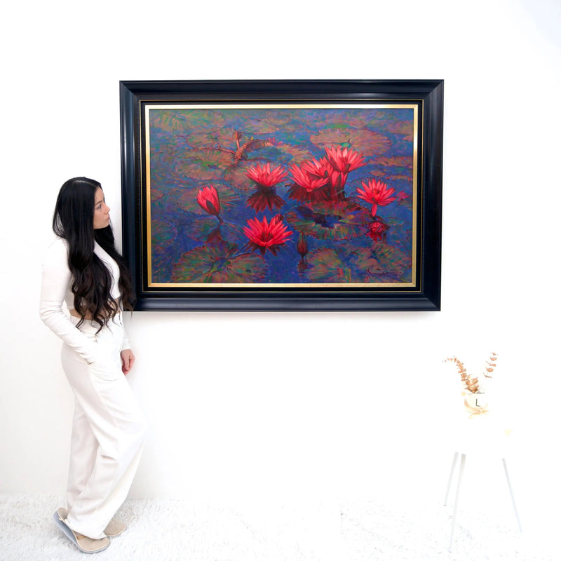 Loto rosa | 80 x 120 cm
