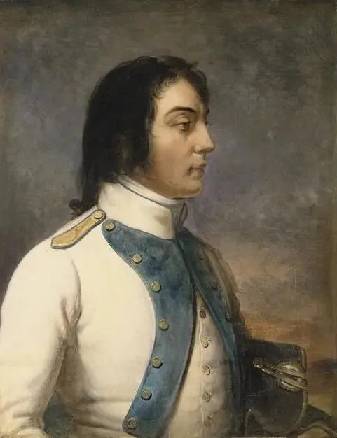 Louis-Charles-Antoine Des Aix de Veygoux, conocido como Desaix, capitán en el 46º regimiento de infantería de línea en 1792 - Charles de Steuben