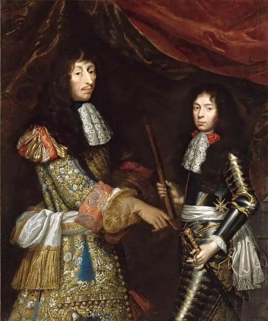 Luis II de Borbón Condé y su hijo Henri-Jules, duque de Enghien - Pierre Mignard