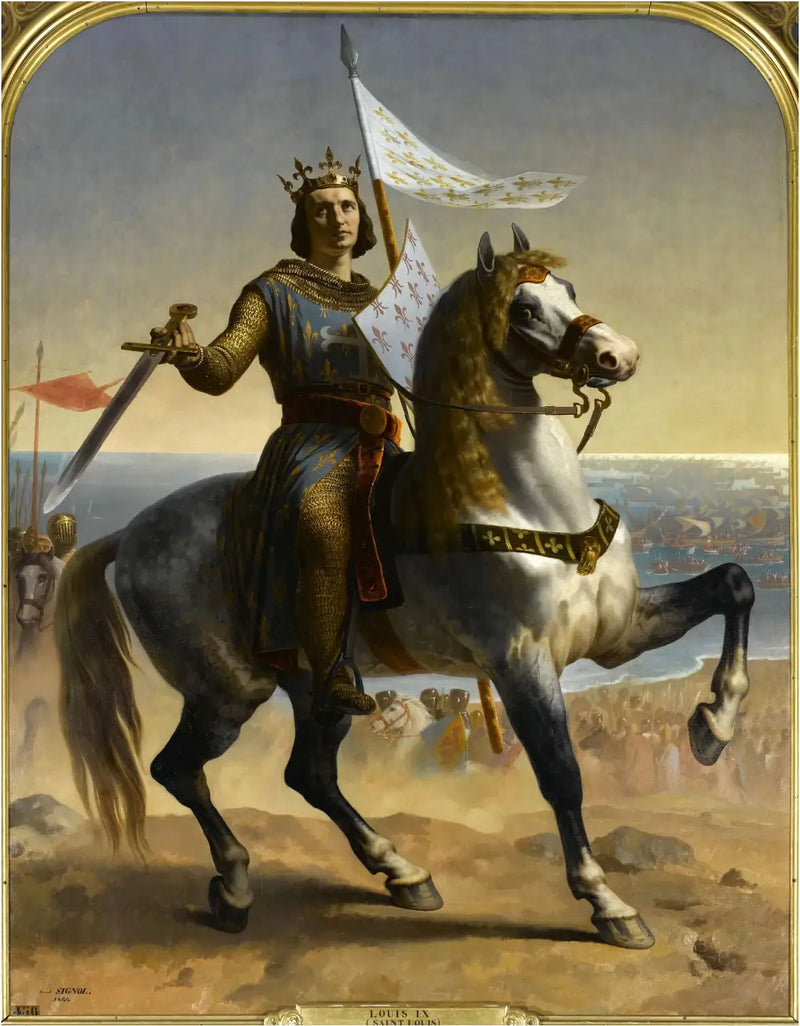 Luis IX, conocido como San Luis, Rey de Francia (1215-1270) - Émile Signol