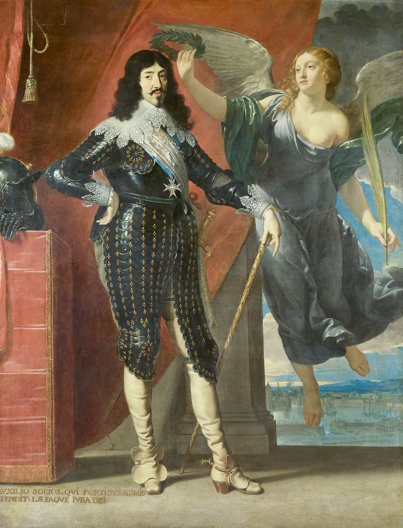 Luis XIII coronado por la Victoria - Philippe de Champaigne