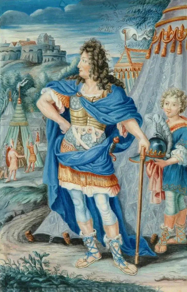 Luis XIV en emperador romano - Pierre Mignard