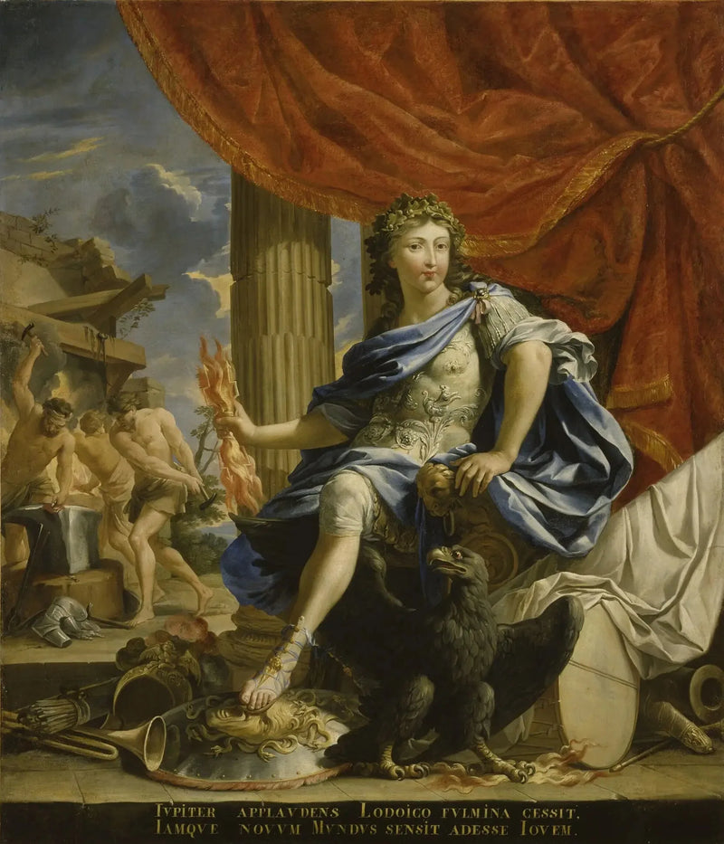 Luis XIV y Júpiter vencedor de la Fronda - Charles Poerson